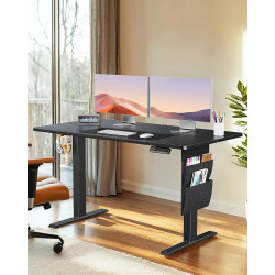ErGear Höhenverstellbarer Schreibtisch 120x60cm, 80KG Tragkraft Mit Aufbewahrungstasche, Elektrisch Mit Memory Funktion Für