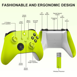 Xbox Controller Wireless für Xbox One, Xbox Series X/S, Xbox One X/S,Controller mit 3.5mm Kopfhörerbuchse,mit 2.4GHz Wireless