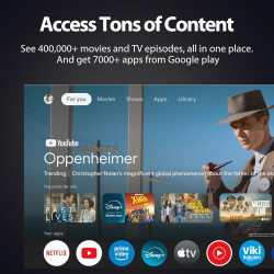Xiaomi TV Stick 4K, Mi Streaming Android TV Stick, Chromecast integriert, Bluetooth-IR-Fernbedienung Kompatibler Assistant Vocal