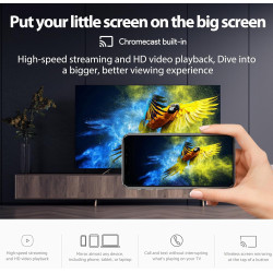 Xiaomi TV Stick 4K, Mi Streaming Android TV Stick, Chromecast integriert, Bluetooth-IR-Fernbedienung Kompatibler Assistant Vocal