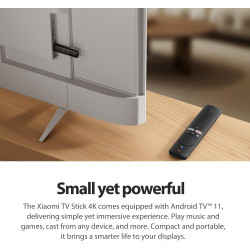 Xiaomi TV Stick 4K, Mi Streaming Android TV Stick, Chromecast integriert, Bluetooth-IR-Fernbedienung Kompatibler Assistant Vocal