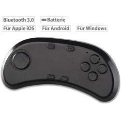 auvisio Smartphone VR Controller: BT-3.0-Gamepad & Musik-Controller für VR-Brillen, kompatibel mit iOS, Android & PC (Joystick,