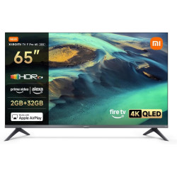 Xiaomi F Pro, 65 Zoll (165 cm), 4K UHD QLED, Smart TV, Fire TV, Triple Tuner DVB-C/S/S2/T/T2, HDR10+, Game Boost mode 120Hz,
