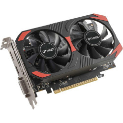QTHREE GTX 1050 Ti Grafikkarte, 4GB 128-bit GDDR5, Desktop Grafikkarten for PC Gaming, DisplayPort HDMI DVI-D, PCI Express X16,