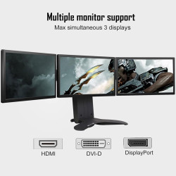 QTHREE GTX 1050 Ti Grafikkarte, 4GB 128-bit GDDR5, Desktop Grafikkarten for PC Gaming, DisplayPort HDMI DVI-D, PCI Express X16,
