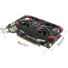 QTHREE GTX 1050 Ti Grafikkarte, 4GB 128-bit GDDR5, Desktop Grafikkarten for PC Gaming, DisplayPort HDMI DVI-D, PCI Express X16,