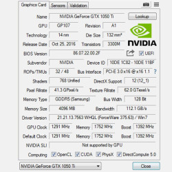 QTHREE GTX 1050 Ti Grafikkarte, 4GB 128-bit GDDR5, Desktop Grafikkarten for PC Gaming, DisplayPort HDMI DVI-D, PCI Express X16,