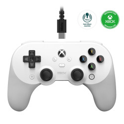 8bitdo Pro 2 Wired Controller for Xbox, Hall Effect Joystick Update, 3.5mm Audio Jack, Compatible with Xbox Series X|S, Xbox