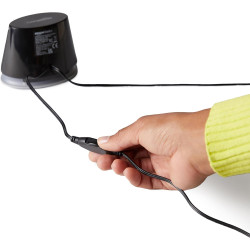 Amazon Basics Stereo-2.0-Lautsprecher für PC oder Laptop, 3,5-mm-AUX-Eingang, USB-Stromversorgung, 1 Paire, Schwarz
