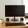 Amazon Basics Stereo-2.0-Lautsprecher für PC oder Laptop, 3,5-mm-AUX-Eingang, USB-Stromversorgung, 1 Paire, Schwarz