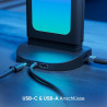 Nanoleaf Pegboard Schreibtisch Dock, 3 in 1 RGBIC Tischlampe mit Controller / Kopfhörer Halter, Doppelseitige Lichteffekte,