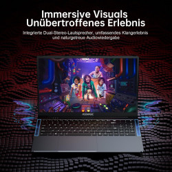 ACEMAGIC Gaming Laptop AMD Ryzen 7 5700U (8C/16T, bis zu 4,3 GHz),16.1Zoll Computer mit Deutscher Tastaturabdeckung,16GB DDR4