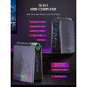 S3A Mini PC AMD Ryzen 9 6900HX (bis zu 4,9 GHz), 16GB DDR5 4800MHz 512GB NVME PCIe3.0 SSD Radeon 680M, Micro Desktop Computer