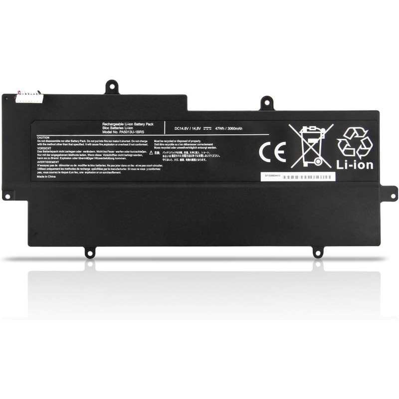 14,8 V 47 Wh/3060 mAh PA5013U-1BRS Laptop-Akku, kompatibel mit Toshiba Portege Z830 Ultrabook 13,3 Zoll Serie 14,8 V 47 Wh/3060 mAh PA5013U-1BRS Laptop-Akku, kompatibel mit Toshiba Portege Z830 Ultrabook 13,3 Zoll Serie