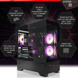 SYSTEMTREFF High-End Gaming PC AMD Ryzen 7 7800X3D 8x5GHz | Nvidia RTX 5060 TI 16GB DX12 | 1TB M.2 NVMe | 32GB DDR5 RAM |