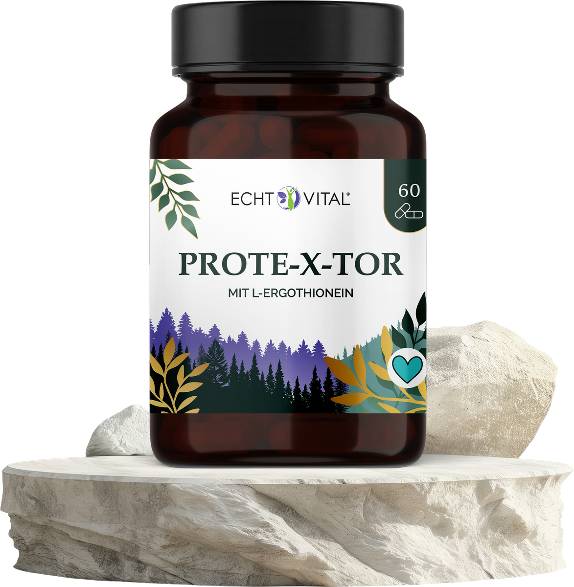 Prote-X-tor Kapseln | 60 Kapseln | Resveratrol, L-Ergothionein, NADH liposomal