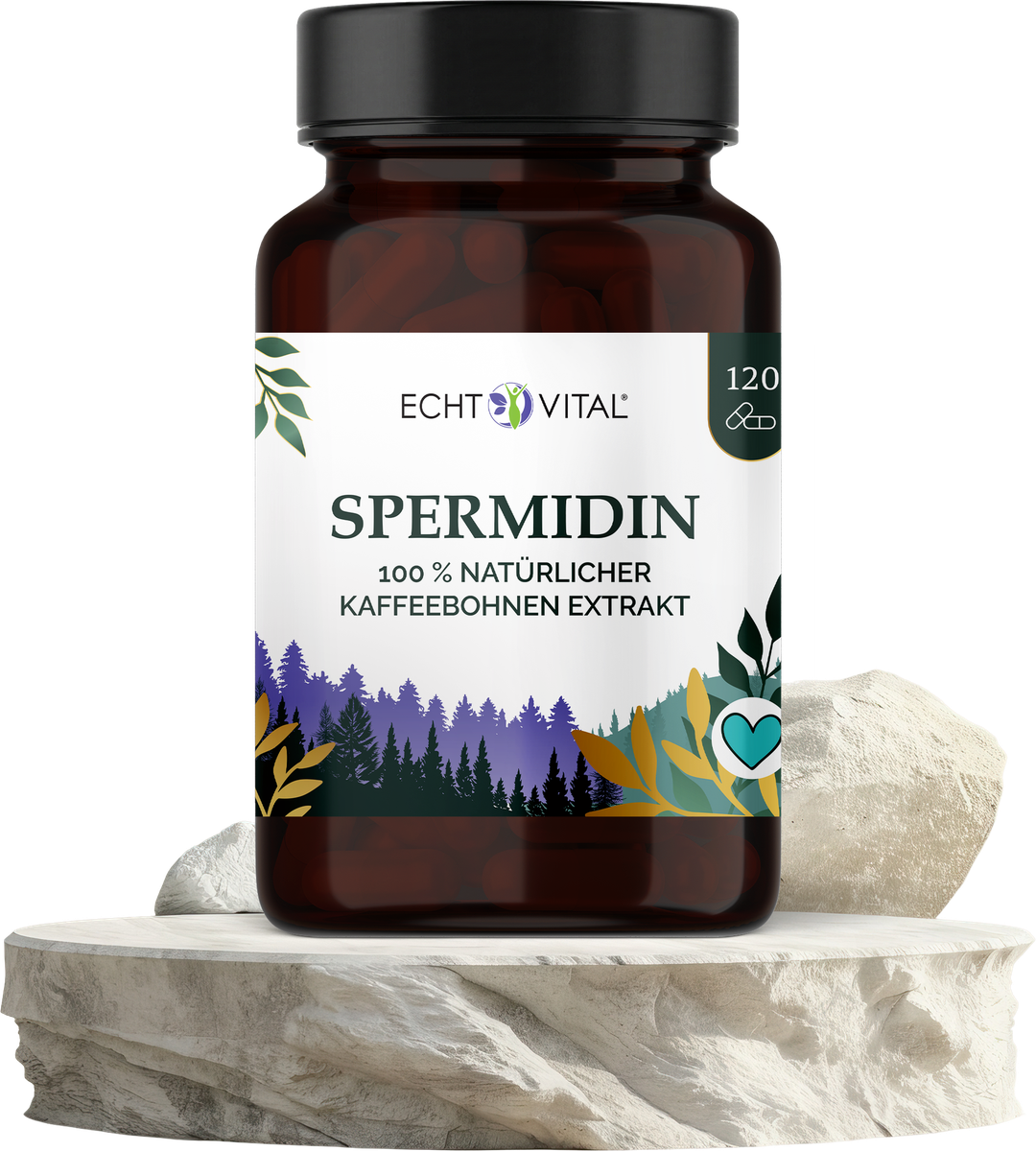 Spermidin aus Kaffeebohnen | hochdosiert | 6 mg pro Kapsel | 120 Kapseln | Vegan, glutenfrei