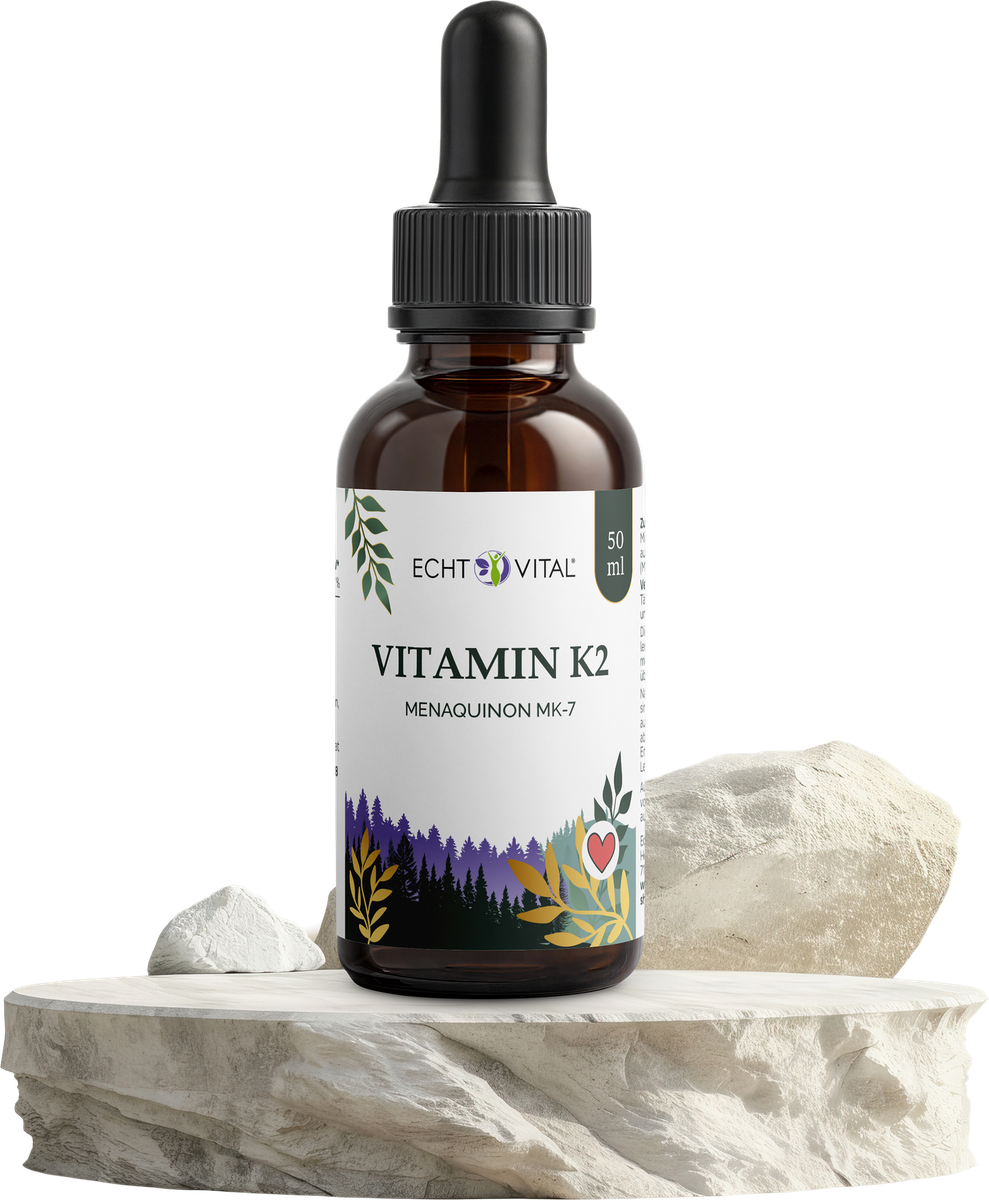 Vitamin K2 Tropfen natürlich | 1250 Tropfen | 200 µg all-trans MK-7
