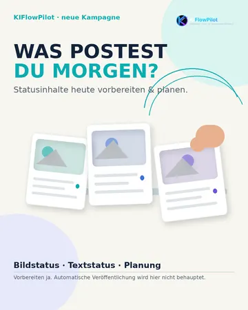 KIFlowPilot – Statusmeldungen vorbereiten und planen