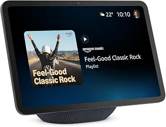 Amazon Echo Show 11 (neueste Generation) – Brillantes 11-Zoll-Display in Full-HD-Auflösung mit größerer Bildschirmfläche und 3D-Audio, Graphit, mit Alexa+ Early Access