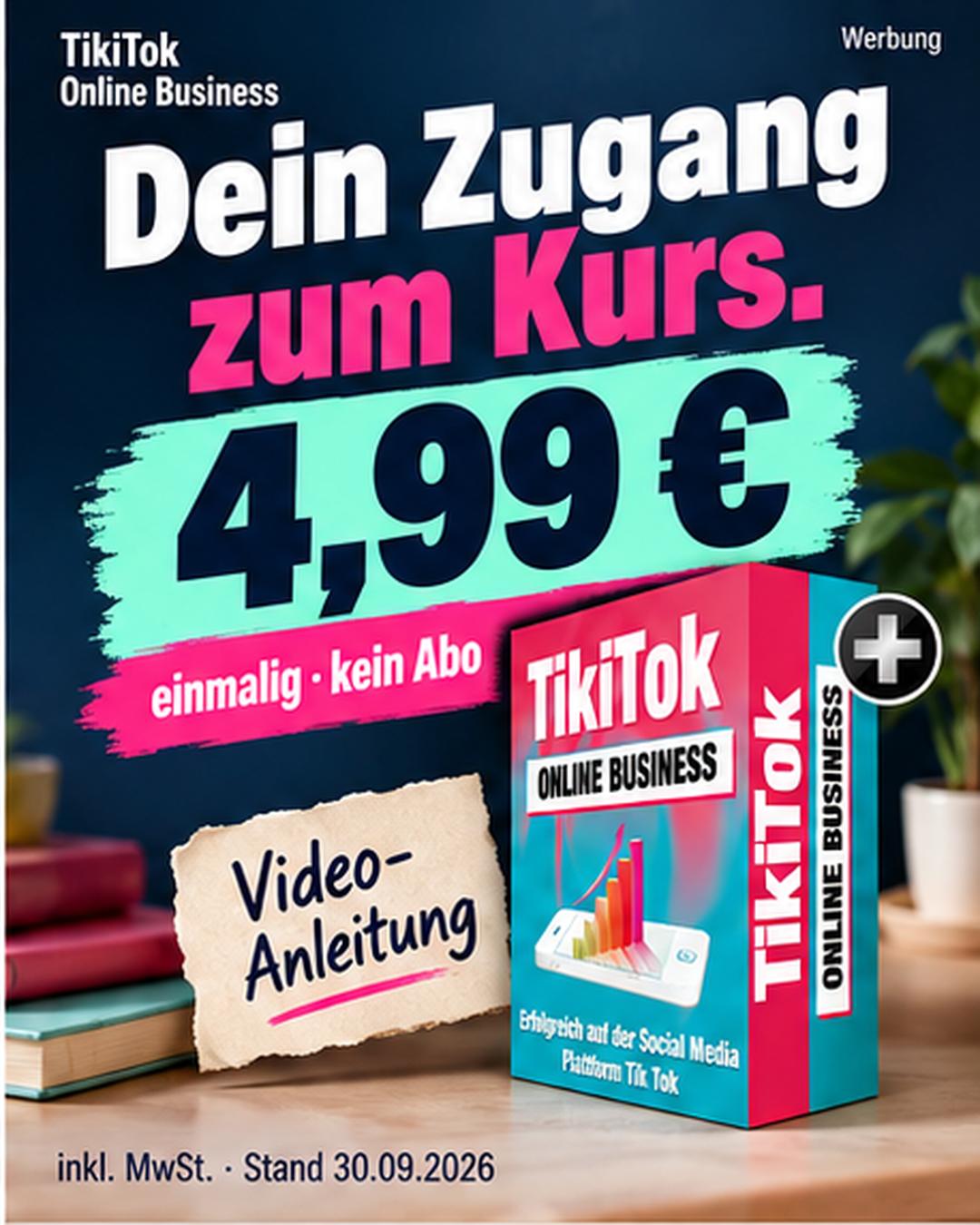 TikiTok Online Business – Einmalpreis 4,99 Euro