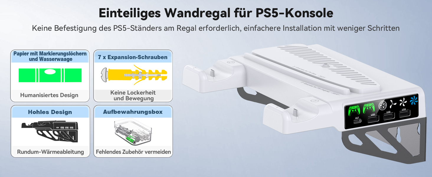 PS5/PS5 Slim Wandhalterung