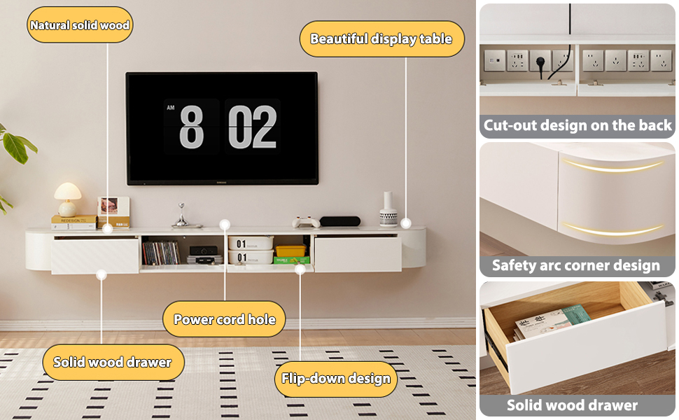 tv board hängend