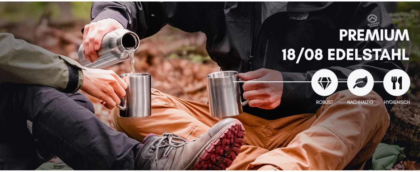 Edelstahl Tasse