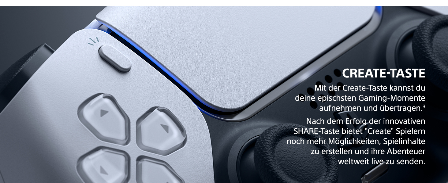 PS5, DualSense Wireless-Controller, Controller, Zubehör, PlayStation, Create Taste