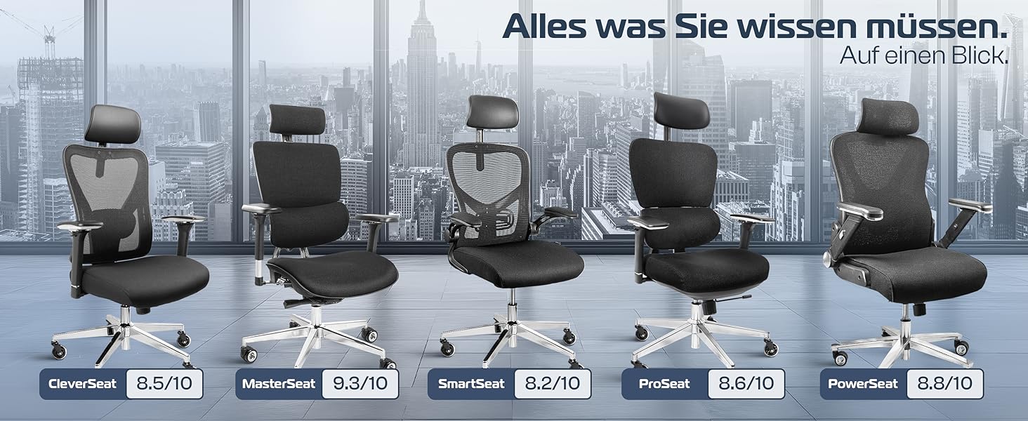 Swivel task chair Bürostuhl mit Liegefunktion Netzrücken Backrest Bürostuhl für Schwergewichtige