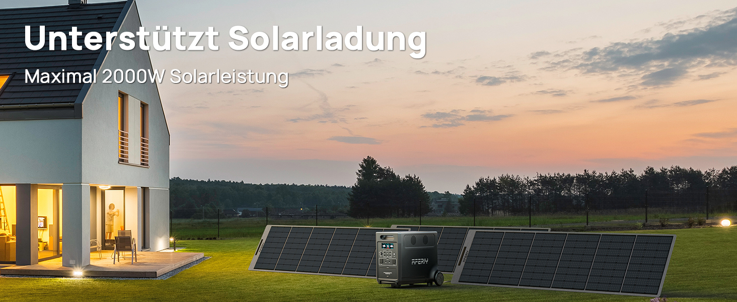 Powerstation mit Solarpanel