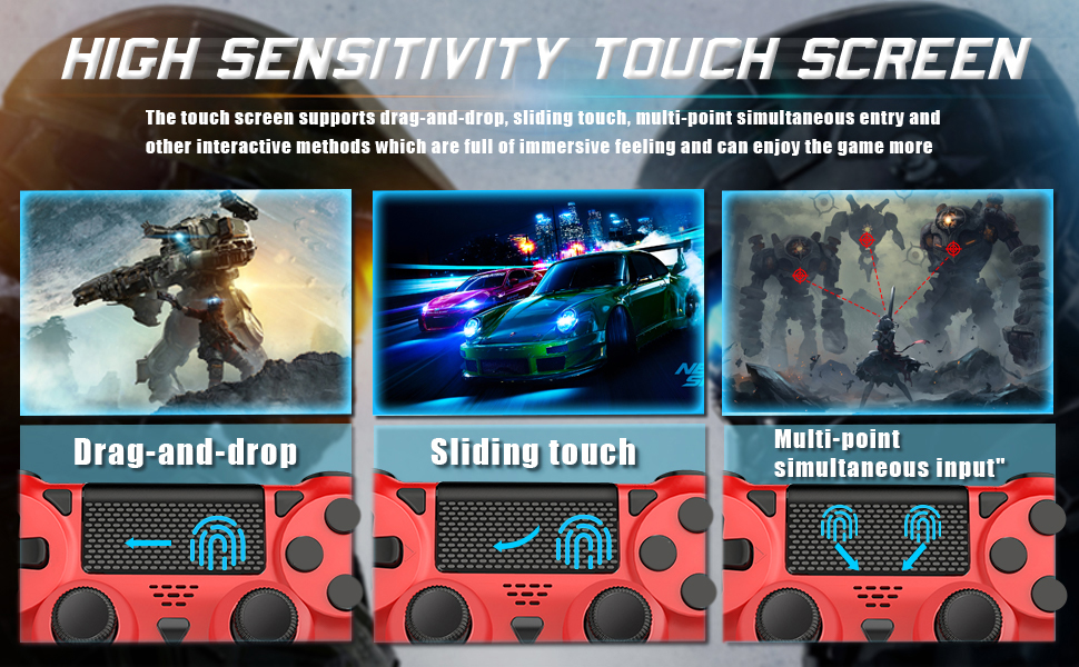 Der Spielbildschirm des Spielauto-Touchscreens