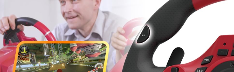 mario, mario kart, lenkrad, racing lenkrad, nintendo, switch, nintendo switch, mario kart 8