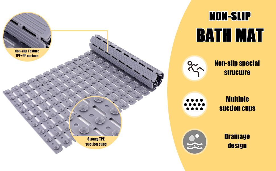SICHER UND COMFORTABEL Badematte rutschfest