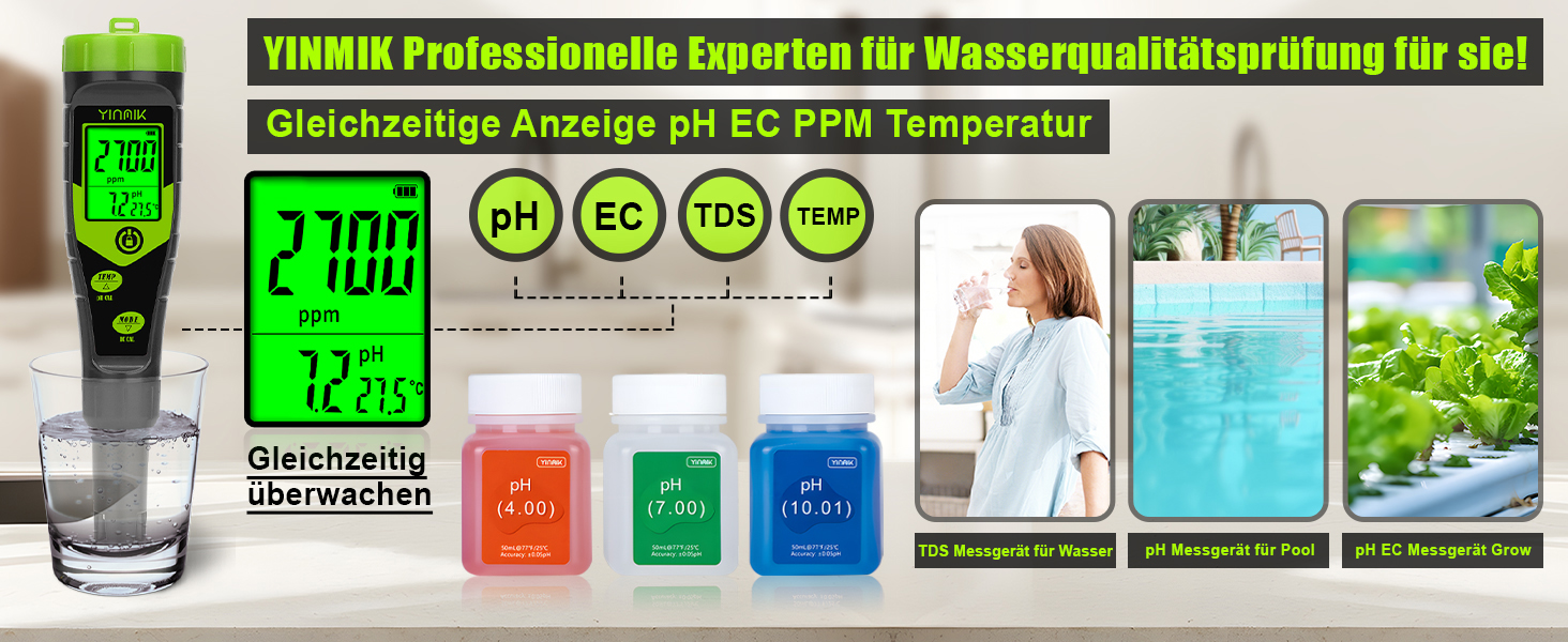ph meter pool