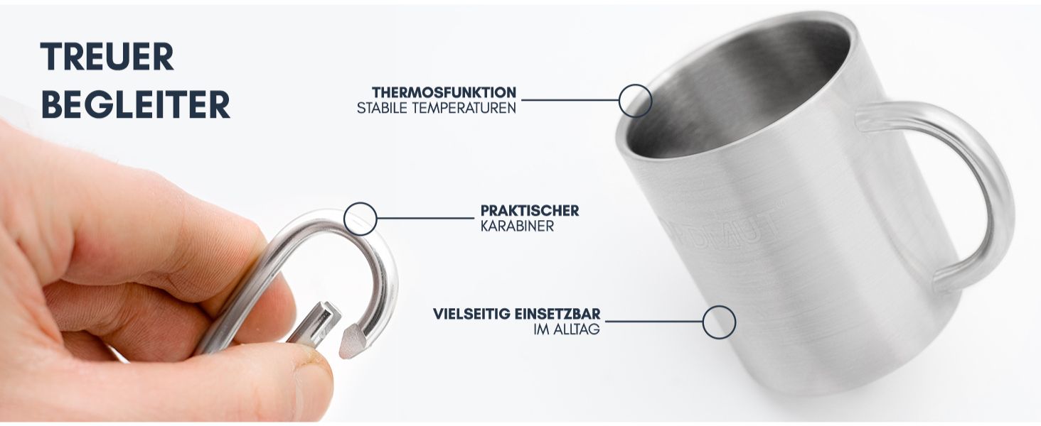 Edelstahl Tasse