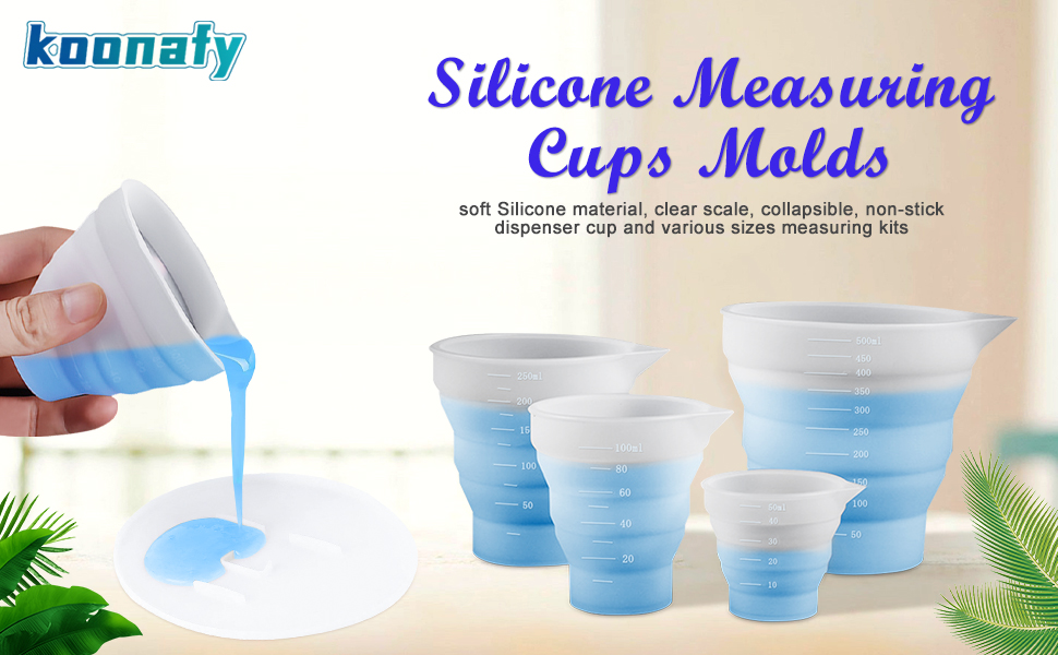 Silikon Messbecher Set