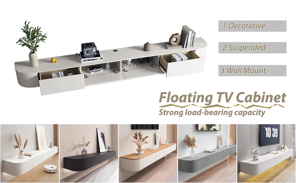 tv schrank hängend