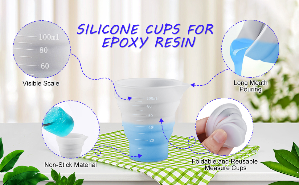 Silikon Messbecher Set