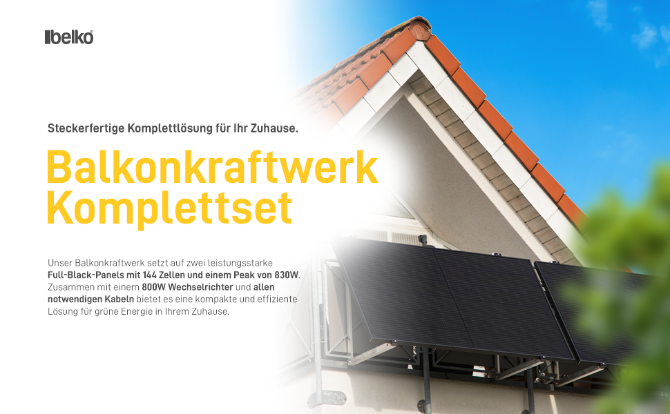 balkonkraftwerk 800w komplett steckdose