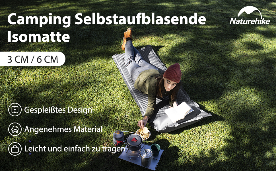 Selbstaufblasende Schlafmatten