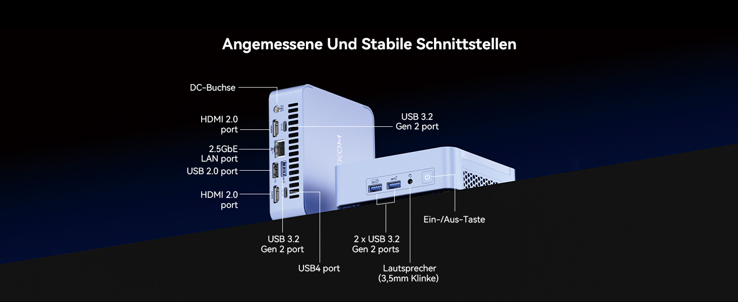 Diagramm der externen Anschlüsse
