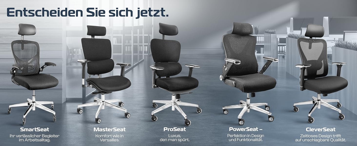 Bürostuhl 150 kg breite Sitzfläche Bürostuhl Stoff Schreibstuhl Arbeitsstuhl Drehsessel Buerostuele