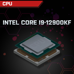 Der in 3D gerenderte Intel Core i9-12900KF CPU-Chip zeigt eine Schichtstruktur mit metallischer Oberfläche und