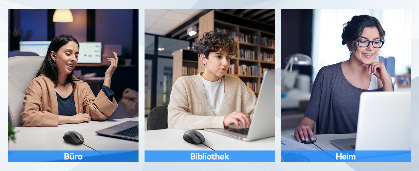 eine Collage aus drei Bildern eines jungen Mannes, der einen Laptop benutzt